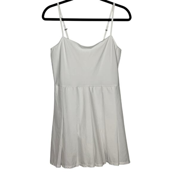 Abercrombie and Fitch White Pleated Skirt Tennis Dress Size Small Tall - Picture 1 of 9